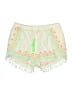 Z&L 100% Viscose Paisley Ivory Shorts Size L - photo 1