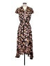 CeCe 100% Polyester Floral Black Casual Dress Size S - photo 1