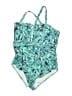 Yonique Paisley Blue One Piece Swimsuit Size 18 - photo 1