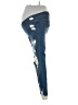 Shein Solid Blue Jeans Size S - photo 5