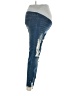 Shein Solid Blue Jeans Size S - photo 4