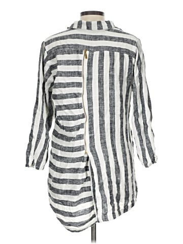 Soft Surroundings 3/4 Sleeve Button-Down Shirt (view 2)