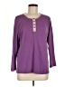 Blair Purple Long Sleeve Henley Size M - photo 1