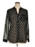Nordstrom 100% Polyester Polka Dots Black Long Sleeve Blouse Size XL - photo 1