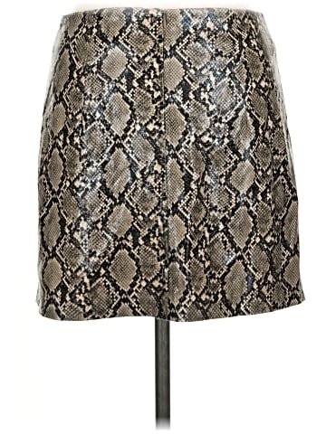 Zara Faux Leather Skirt (view 2)