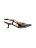 Theory Animal Print Brown Heels Size EU 37 - photo 1