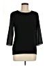 Ann Taylor Black 3/4 Sleeve Top Size M - photo 1