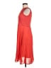 Warehouse 100% Polyester Orange Cocktail Dress Size 8 - photo 5