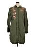 Spense 100% Lyocell Green 3/4 Sleeve Button-Down Shirt Size 10 - photo 1