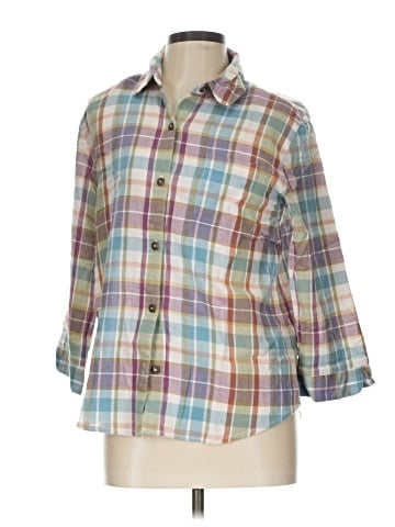 Alfred Dunner 3/4 Sleeve Button-Down Shirt (view 1)