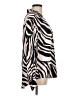Finley 100% Viscose Animal Print Ivory Long Sleeve Blouse Size M - photo 4