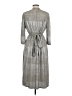 Alice + Olivia Metallic Silver Casual Dress Size 6 - photo 2
