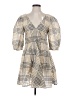 Ganni Plaid Tan Casual Dress Size EU 36 / US 6 - photo 1
