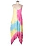 InGear 100% Rayon Tie-dye Yellow Romper Size L - photo 1