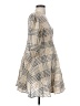 Ganni Plaid Tan Casual Dress Size EU 36 / US 6 - photo 4