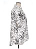 CAbi 100% Polyester Polka Dots White Short Sleeve Blouse Size XL - photo 4