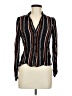 Topshop Stripes Black Long Sleeve Blouse Size 6 - photo 1