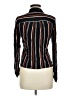 Topshop Stripes Black Long Sleeve Blouse Size 6 - photo 2