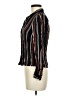 Topshop Stripes Black Long Sleeve Blouse Size 6 - photo 5
