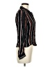 Topshop Stripes Black Long Sleeve Blouse Size 6 - photo 4