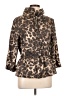 Peck & Peck Animal Print Brown Coat Size L - photo 1