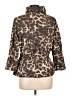 Peck & Peck Animal Print Brown Coat Size L - photo 2