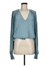 Ramy Brook Teal Long Sleeve Blouse Size M - photo 1