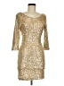 As U Wish Gold Cocktail Dress Size M - photo 1