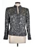 Carmen Marc Valvo Animal Print Gray Jacket Size 12 - photo 1