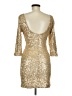 As U Wish Gold Cocktail Dress Size M - photo 2