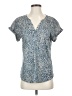 L.L.Bean Blue Short Sleeve Henley Size S - photo 1