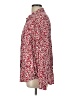 Cooper & Ella 100% Rayon Floral Red Long Sleeve Blouse Size Lg (3) - photo 5