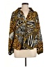 Shein Animal Print Brown Long Sleeve Blouse Size M - photo 1