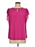 Roz & Ali Pink Short Sleeve Blouse Size L - photo 1