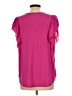 Roz & Ali Pink Short Sleeve Blouse Size L - photo 2