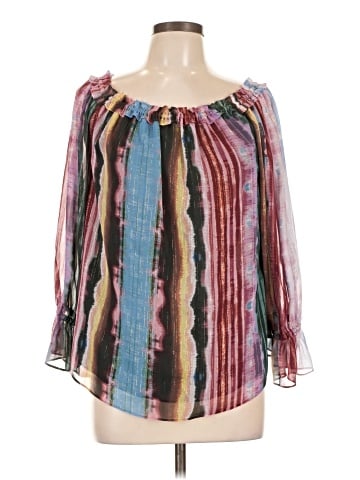 INC International Concepts 3/4 Sleeve Blouse (view 1)