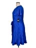 DKNY 100% Polyester Blue Casual Dress Size 14 - photo 5