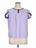 Unbranded 100% Polyester Purple Short Sleeve Blouse Size XL - photo 1