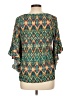Cato Teal 3/4 Sleeve Blouse Size L - photo 2