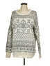 Mossimo Supply Co. Print Ivory Pullover Sweater Size L - photo 1