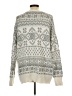 Mossimo Supply Co. Print Ivory Pullover Sweater Size L - photo 2