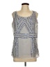 Coldwater Creek 100% Polyester Silver Sleeveless Blouse Size L - photo 1