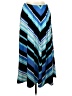 Kim Rogers Stripes Blue Casual Skirt Size L - photo 1