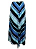 Kim Rogers Stripes Blue Casual Skirt Size L - photo 2