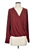 Halogen Burgundy Long Sleeve Blouse Size S - photo 1