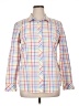 Talbots 100% Cotton Plaid White Long Sleeve Button-Down Shirt Size XL - photo 1