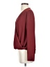 Halogen Burgundy Long Sleeve Blouse Size S - photo 5