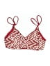 Unbranded Print Red Swimsuit Top Size M (estimated) - photo 1