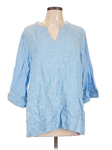Lands' End 3/4 Sleeve Blouse (view 1)