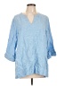 Lands' End Blue 3/4 Sleeve Blouse Size L - photo 1